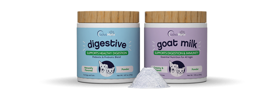 Dog and cat supplement powders for nutritional and dietary support for pets.
