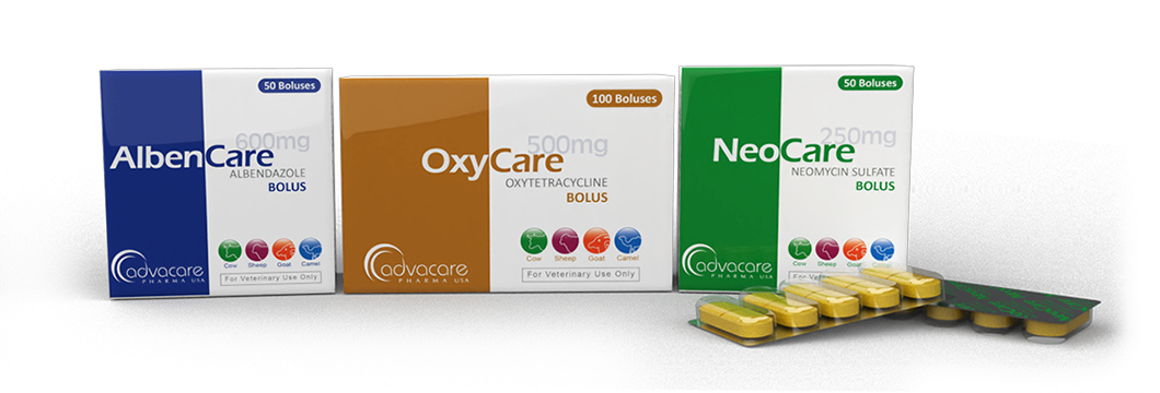 AdvaCare Pharma boluses and large tablets for veterinary treatment and supplementation.