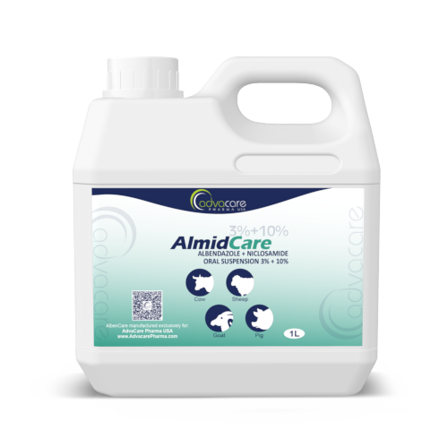 Suspension Orale d'Albendazole + Niclosamide (1 bouteille)