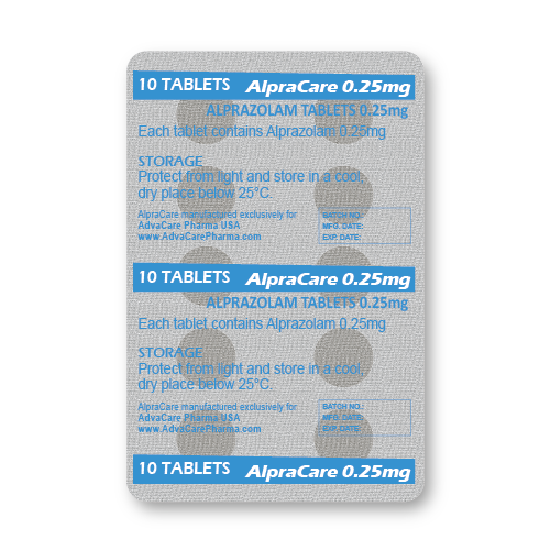 Alprazolam Tablets (blister of 10 tablets)