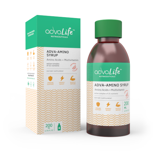Amino Acid Syrup + Multivitamin (1 box and 1 bottle) Amino Acid Syrup + Multivitamin (1 box and 1 bottle)
