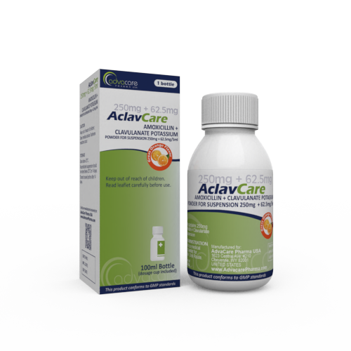 Amoxicillin + Clavulanate Potassium for Oral Suspension (1 box and 1 bottle)