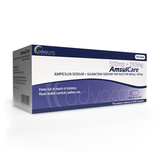 Ampicillin Sodium + Sulbactam Sodium for Injection (box of 10 vials)