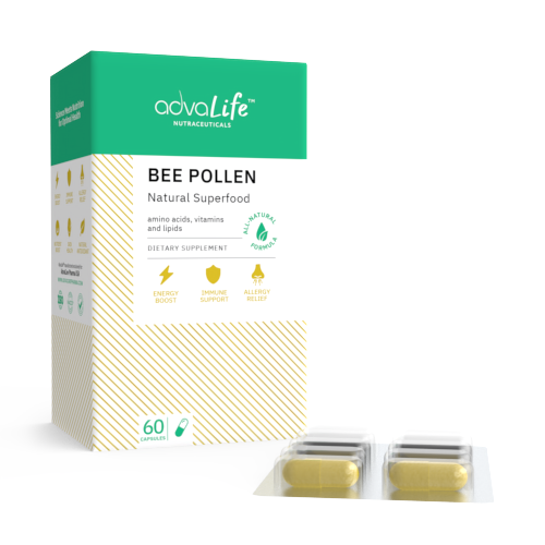 Bee Pollen Capsules (1 box and 1 blister)