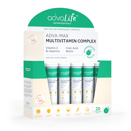 Comprimés Effervescents Multivitamines (boîte de 12 tubes)