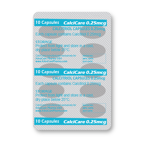 Calcitriol Capsules (blister of 10 capsules)