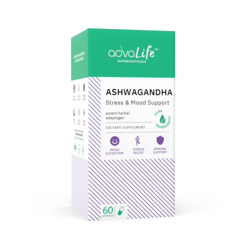 Capsules d'Ashwagandha (boîte de bouteilles)