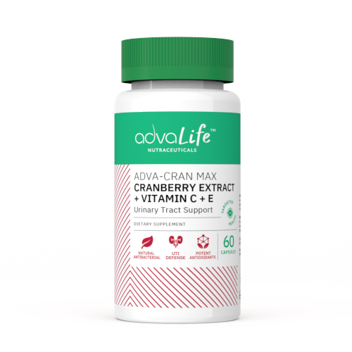 Capsules de Canneberge + Vitamines C & E (bouteille de 60 capsules)