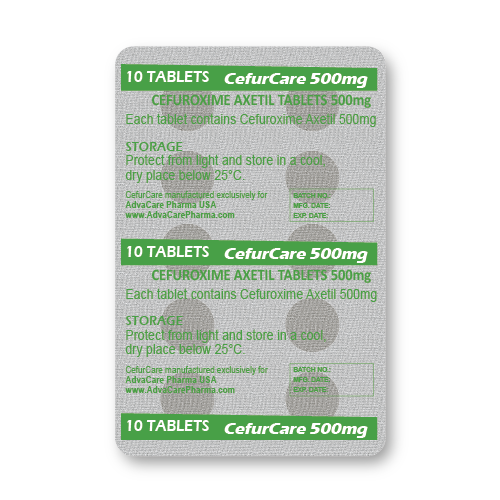 Cefuroxime Axetil Tablets (blister of 10 tablets)