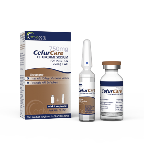 Cefuroxime with Water for Injection (box of 1 vial and 1 WFI ampoule)