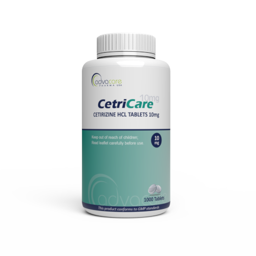 Comprimés de Cétirizine HCl (flacon de 1000 comprimés)