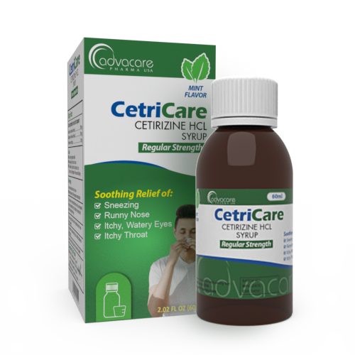 Cetirizine HCl Syrup (1 box and 1 bottle)