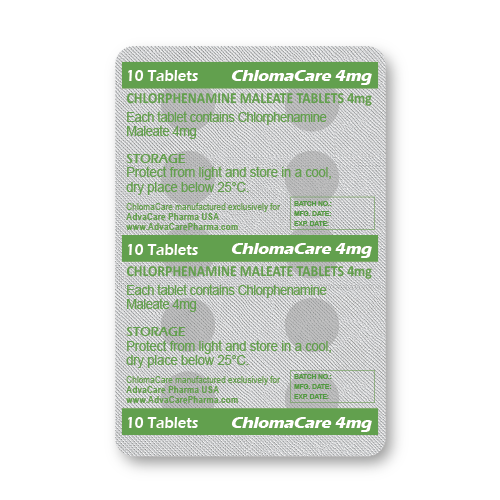 Chlorphenamine Tablets (blister of 10 tablets)