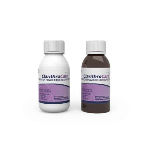 Clarithromycin for Oral Suspension (1 white plastic bottle and 1 amber plastic bottle)