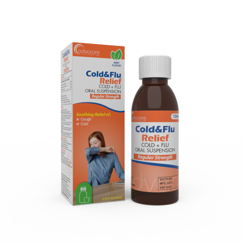 Cold + Flu Oral Suspension (1 box and 1 bottle)