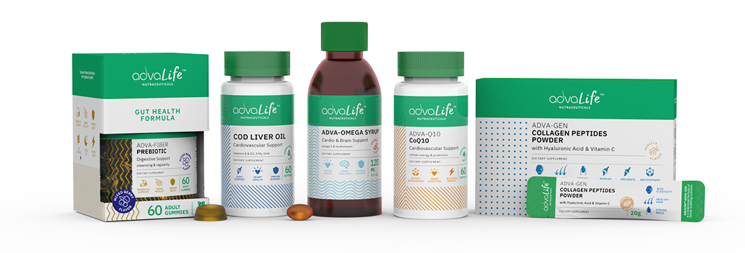 Suppléments pour la santé générale fabriqués par AdvaCare Pharma.