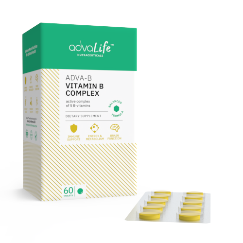 Comprimidos de Complejo de Vitaminas B (1 caja y 1 burbuja)