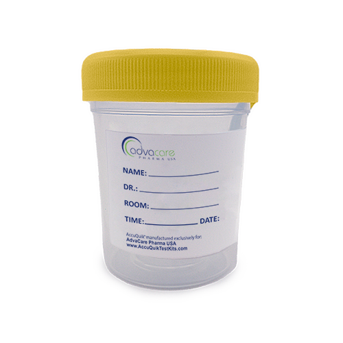 Vaso para muestras de orina (frente)