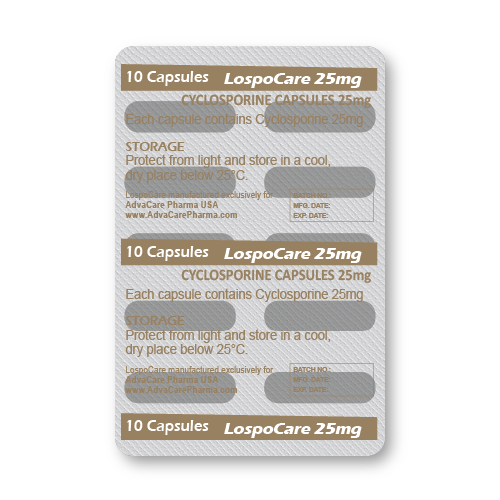 Cyclosporine Capsules (blister of 10 capsules)
