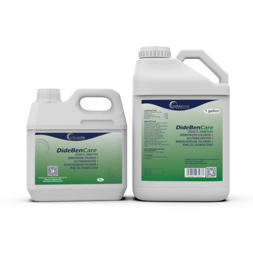 Didecyl Dimethyl Ammonium Chloride + Glutaraldehyde + Benzalkonium Chloride + Pine Oil Disinfectant (1L bottle and 1 gallon bottle)
