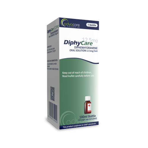 Diphenhydramine Oral Solution (box of 1 bottle)