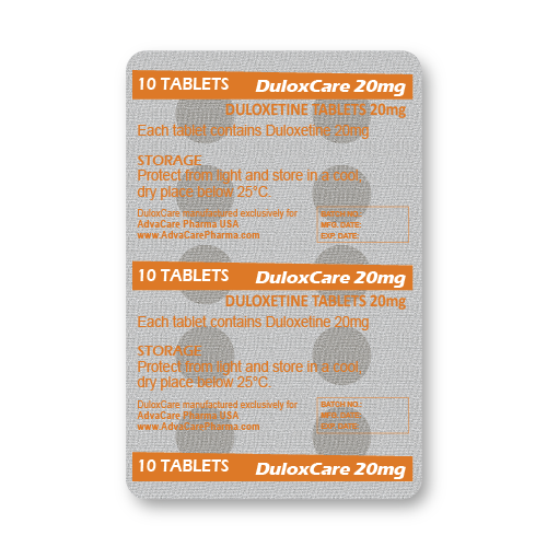 Duloxetine HCl Tablets (blister of 10 tablets)