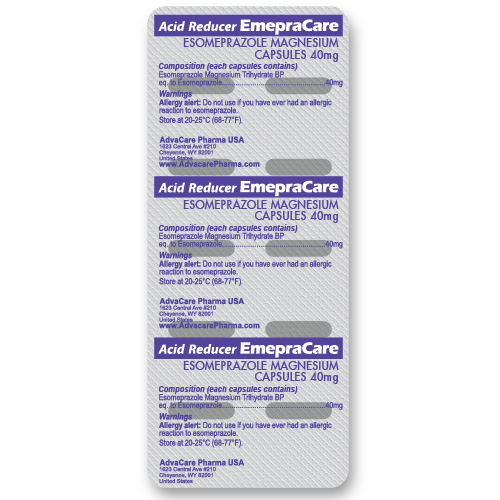 Capsules d'Esomeprazole (blister de 10 capsules)