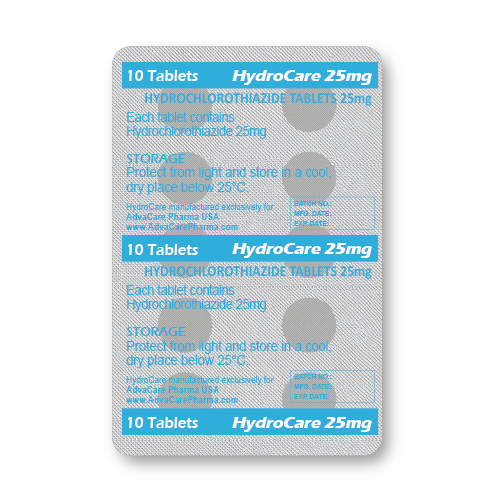 Hydrochlorothiazide Tablets (blister of 10 tablets)