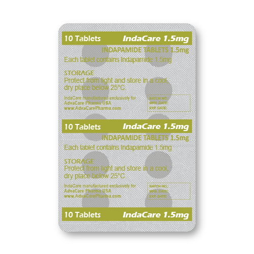 Indapamide Tablets (blister of 10 tablets)
