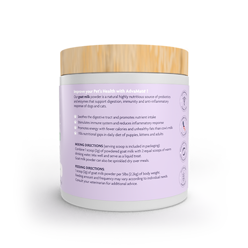 Poudre de Lait de Chèvre (ingrédients de la bouteille)