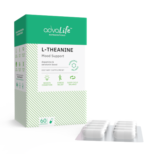 L-Theanine Capsules (1 box and 1 blister)