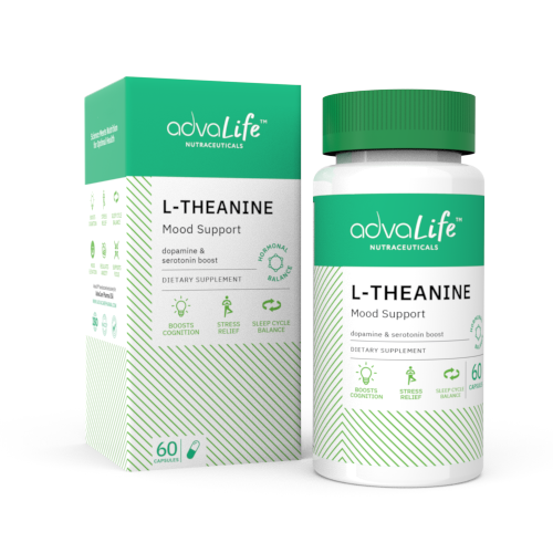 L-Theanine Capsules (1 box and 1 bottle)