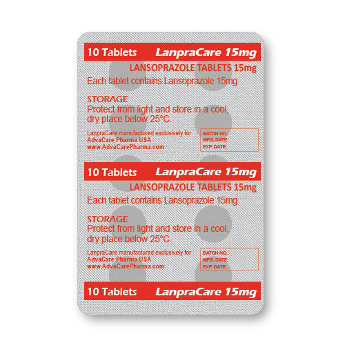 Lansoprazole Tablets (blister of 10 tablets)