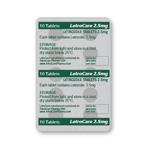 Comprimés de Letrozole (blister de 10 comprimés)