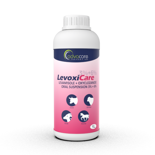 Suspension Orale de Levamisole HCl + Oxyclozanide (1 bouteille)
