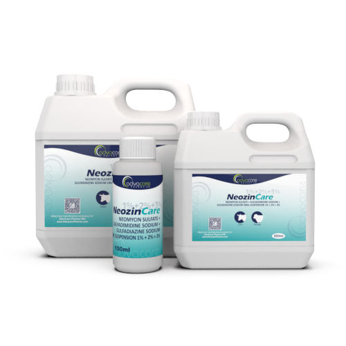 Neomycin Sulfate + Sulfadimidine Sodium + Sulfadiazine Sodium Oral Suspension (100ml bottle, 500ml bottle and 1L bottle)
