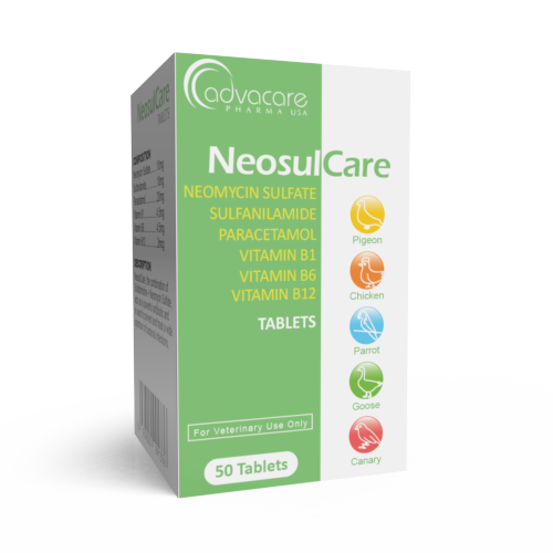 Neomycin Sulfate + Sulfanilamide + Paracetamol + Vitamin B1 + Vitamin B6 + Vitamin B12 Tablets (box of 50 tablets)