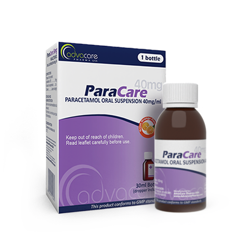 Suspensión de Paracetamol (1 caja y 1 frasco)