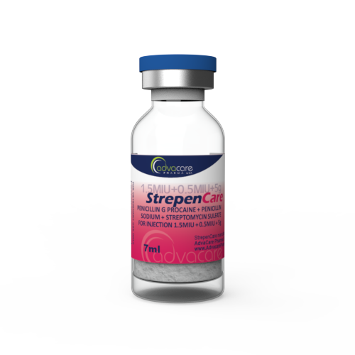 Pénicilline G Procaïne + Pénicilline Sodique + Sulfate de Streptomycine pour Injection (1 flacon)