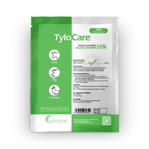 Polvo Soluble de Tartrato de Tilosina (1 bolsa)
