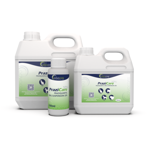 Praziquantel Oral Suspension (100ml bottle, 500ml bottle and 1L bottle)