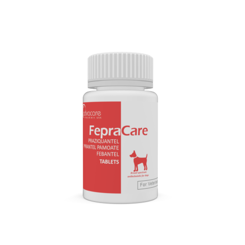 Praziquantel + Pyrantel Pamoate + Febantel Tablets (bottle of 100 tablets)