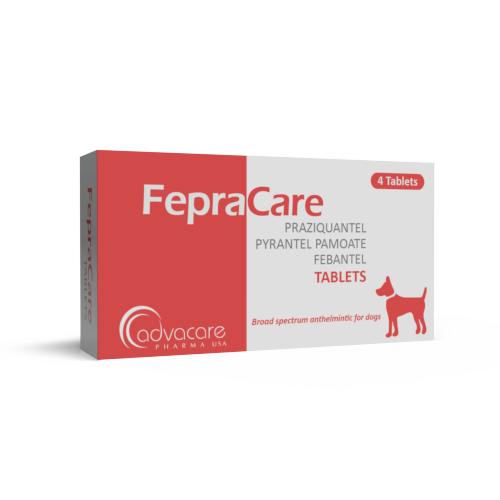 Praziquantel + Pyrantel Pamoate + Febantel Tablets (box of 4 tablets)