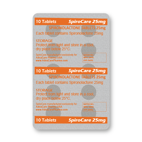 Spironolactone Tablets (blister of 10 tablets)