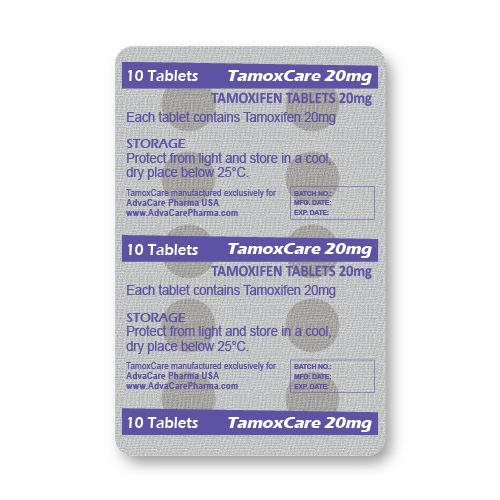 Comprimés de Tamoxifène (blister de 10 comprimés)