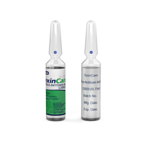 Tetanus Antitoxin Injection (1 ampoule ceramic printing and 1 ampoule labelling)