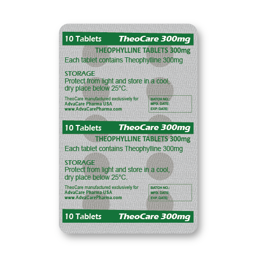 Theophylline Tablets (blister of 10 tablets)
