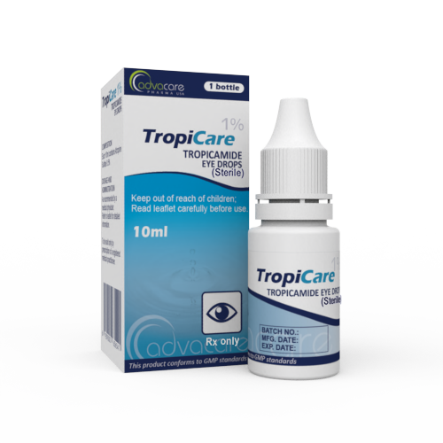 Tropicamide Eye Drops (1 box and 1 bottle)