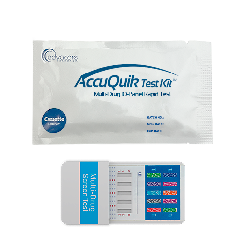 Kits de test de drogues 10 panneaux (poche du kit 1)