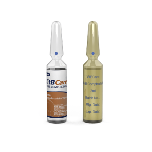 Vitamin B Complex Injection (1 ampoule ceramic printing and 1 ampoule labelling)